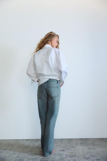 TRF WIDE LEG JEANS MIT NIEDRIGEM BUND - Blau von Zara