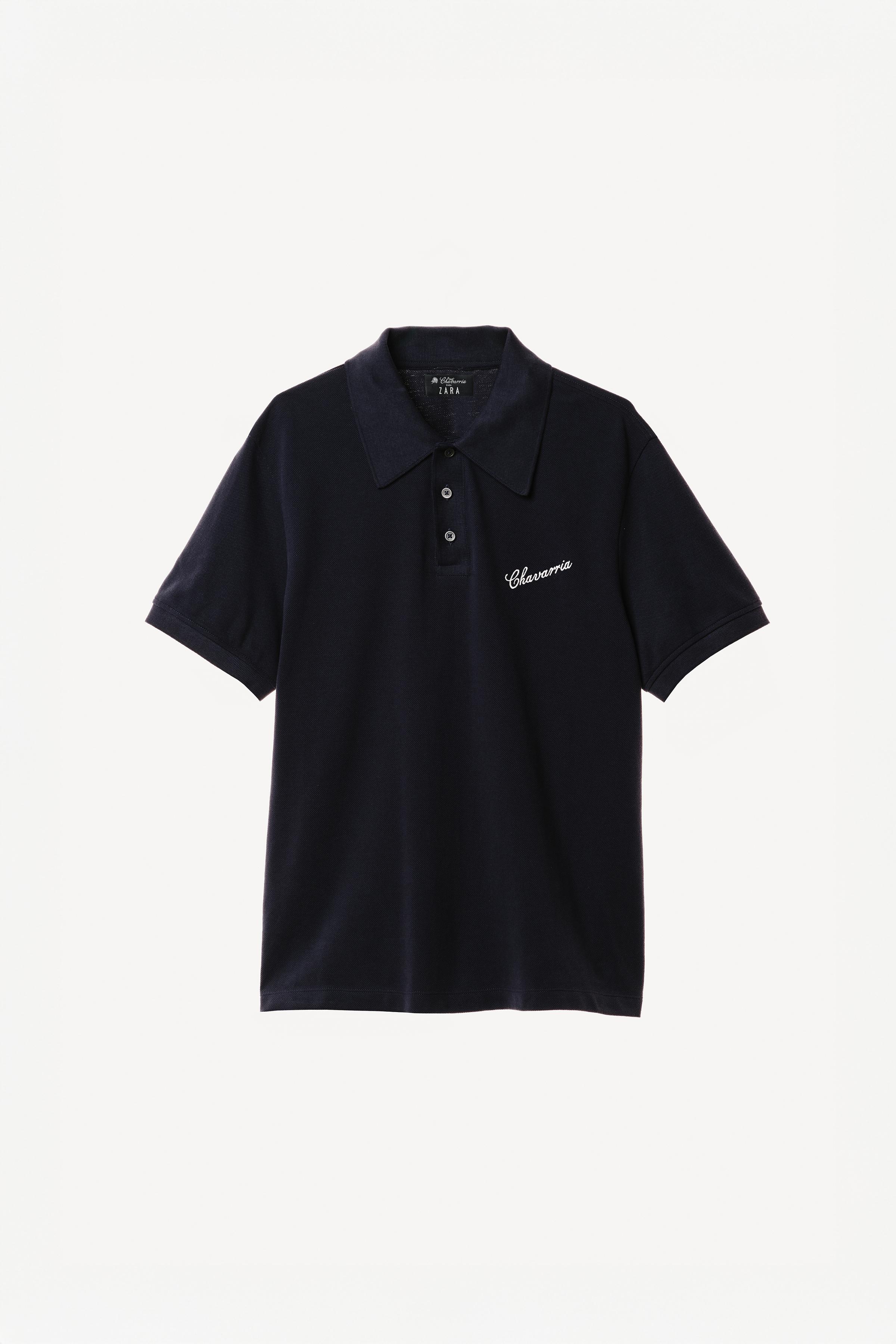 WILLY CHAVARRIA X ZARA スリムフィットポロシャツ - オフホワイト