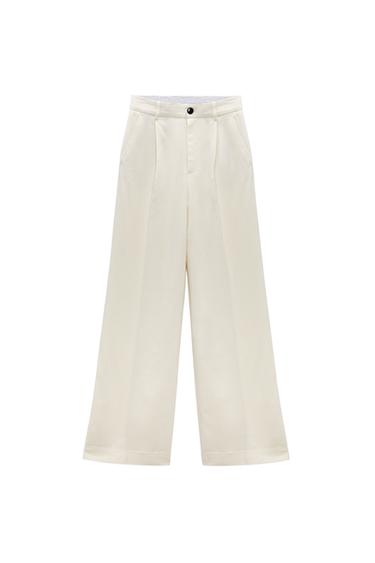 WIDE LEG MENSWEAR STYLE PANTS