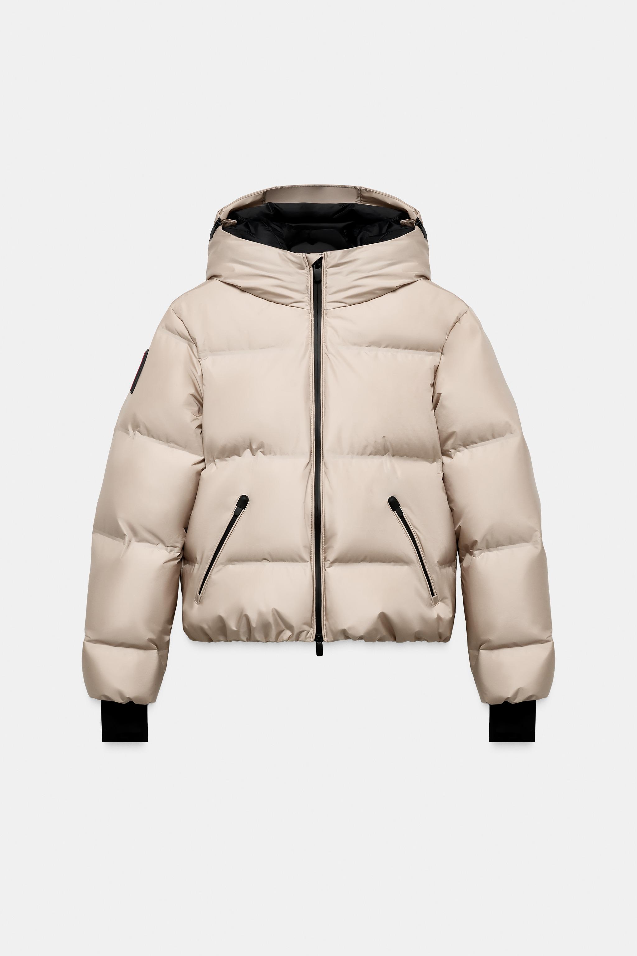 ANORAK QUILTED 80% DOWN 20% FEATHER WATER-RESISTANT WINDBREAKER RECCO® TECHNOLOGY SKI COLLECTION