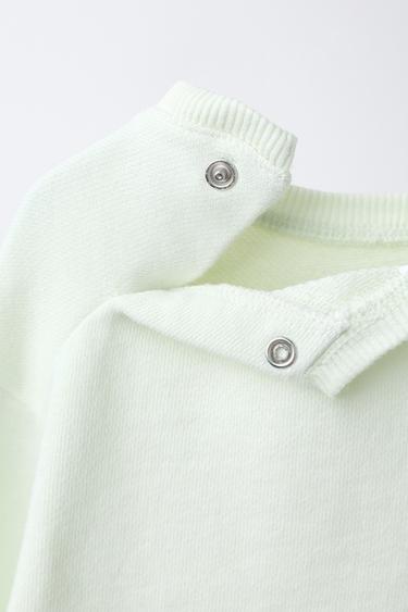 EMBROIDERED CHICK SWEATSHIRT - Light green by Zara - Image 3