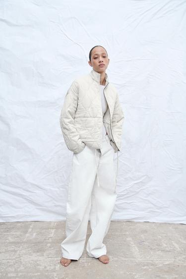 PADDED JACKET ZW COLLECTION - Ecru by Zara - Image 0
