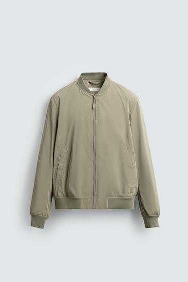LIGHTWEIGHT BOMBER JACKET - Light green by Zara