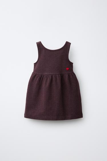 EMBROIDERED HEART PIÑA — Burgundy 1