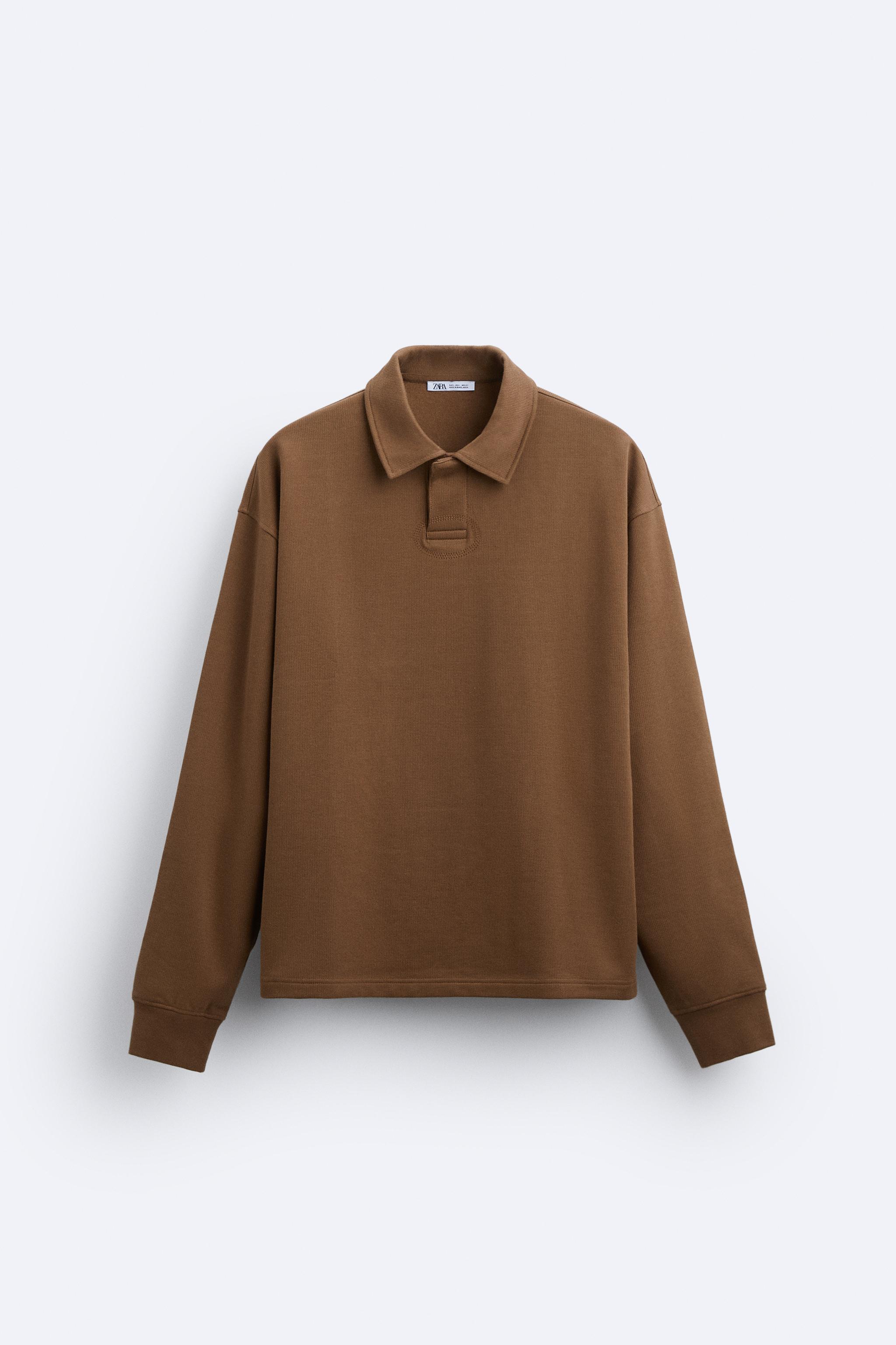uniqlo brown polo shirt