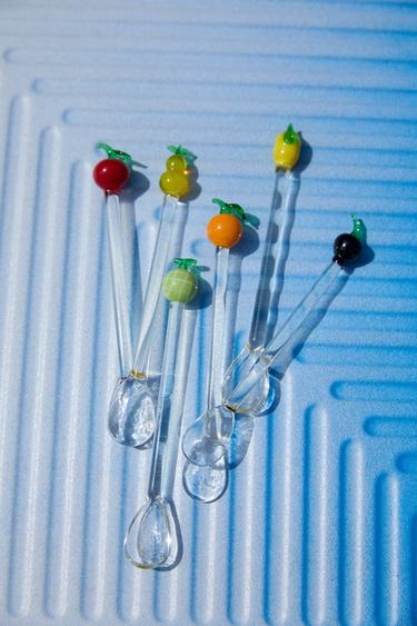 Zara SET OF GLASS FRUIT DESSERT SPOONS (SET OF 6) - 