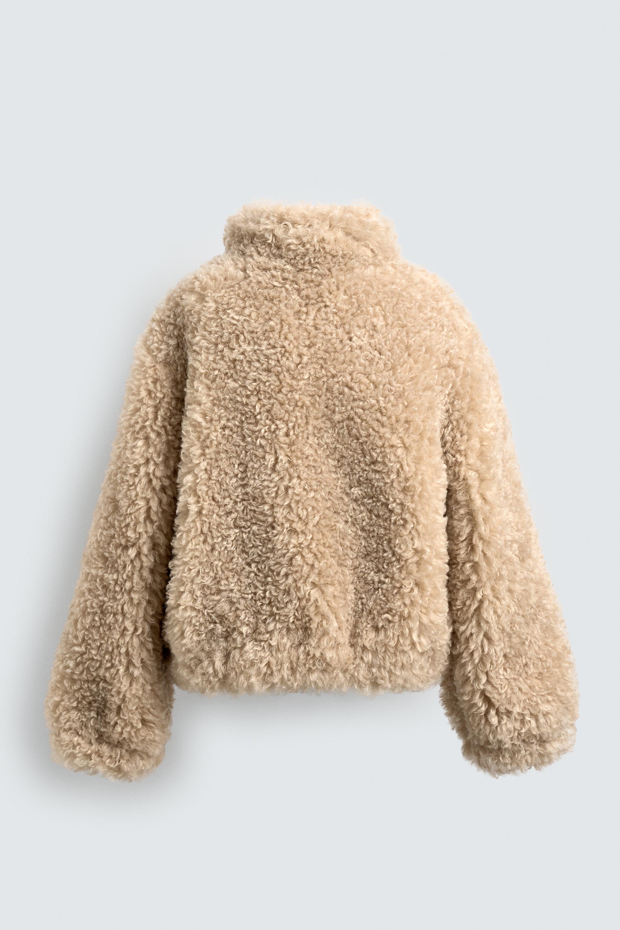 フェイクファー ボンバージャケット HARRY LAMBERT FOR ZARA X