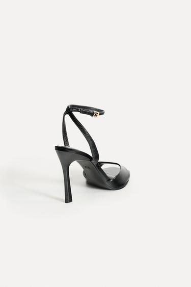 LEATHER HIGH-HEEL SANDALS 50TH ANNIVERSARY - Black by Zara - Image 3