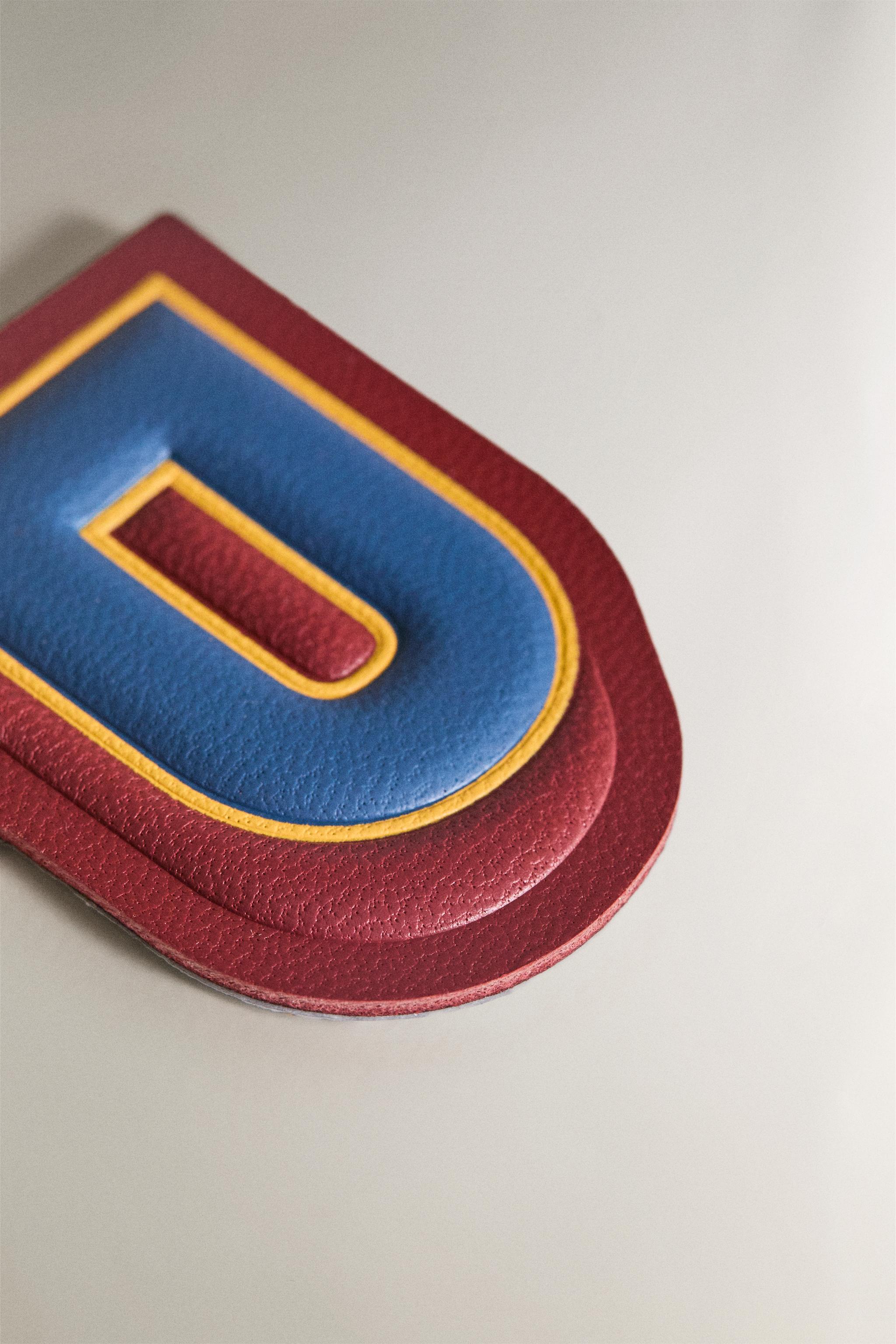 LEATHER LETTER P PATCH