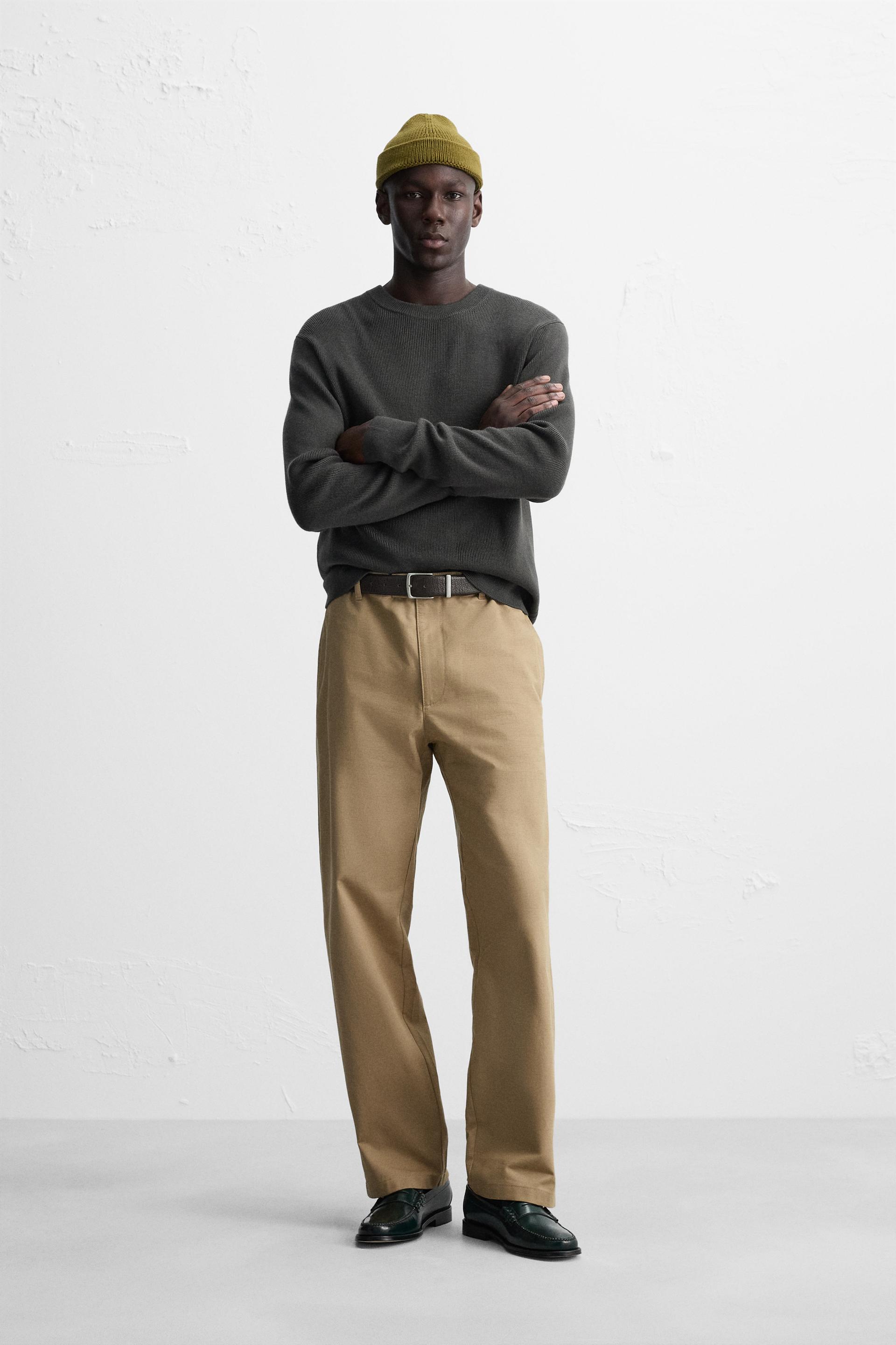 TEXTURED WOOL BLEND SWEATER