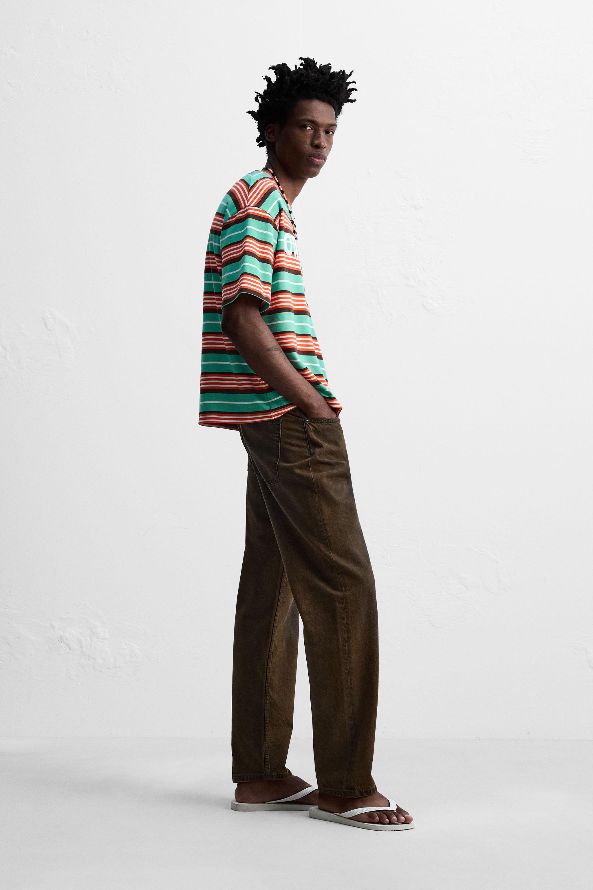 EMBROIDERED STRIPED T-SHIRT © OTIS KWAME KYE QUAICOE
