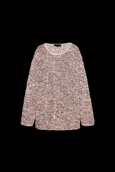 JERSEY PUNTO COMBINADO - Blanco / Granate de Zara