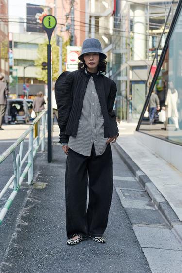 ZW COLLECTION ストライプフルイドシャツストライプZaraのZW COLLECTION ストライプフルイドシャツ - ストライプ