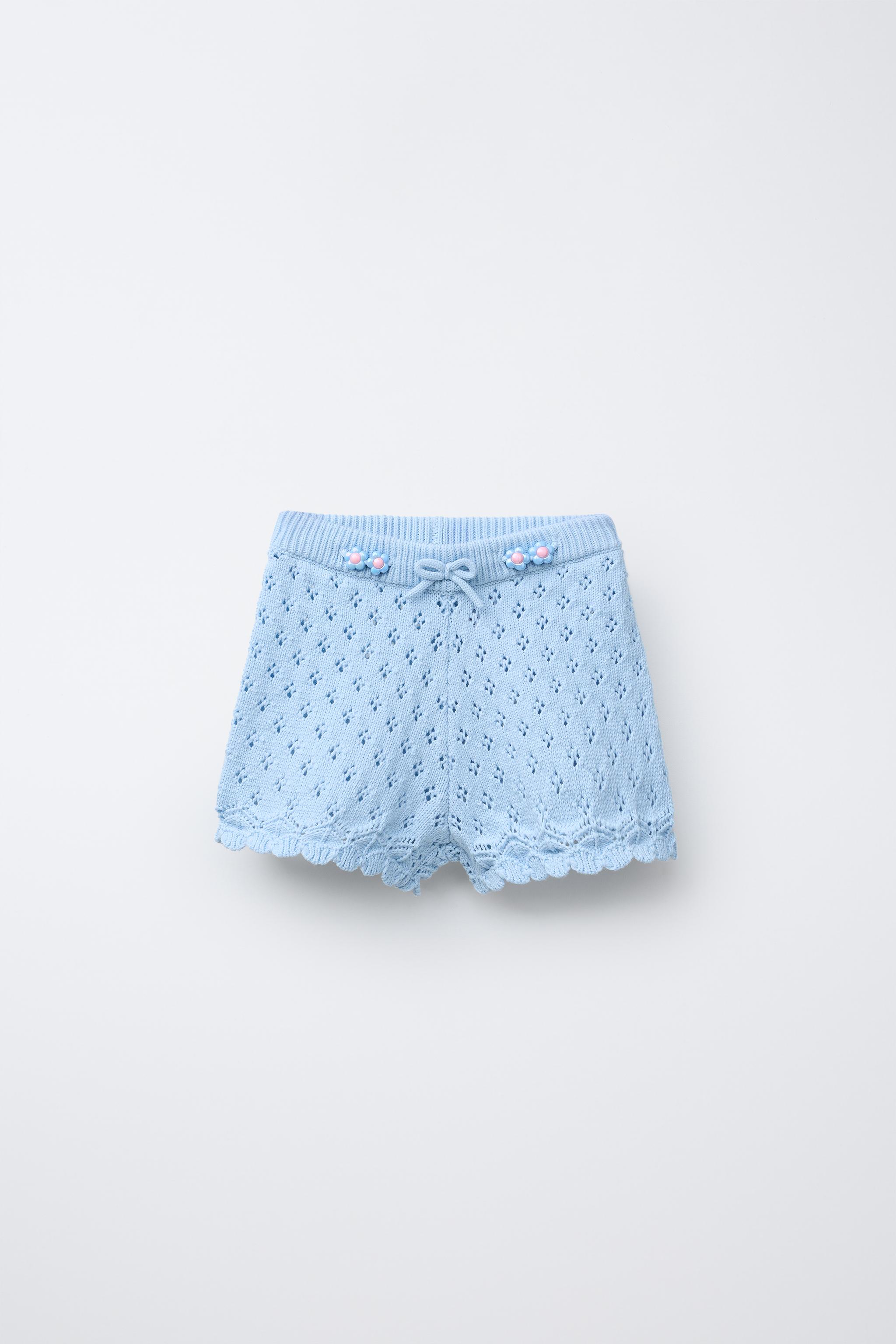 BEADED KNIT SHORTS - Fuchsia | ZARA United States