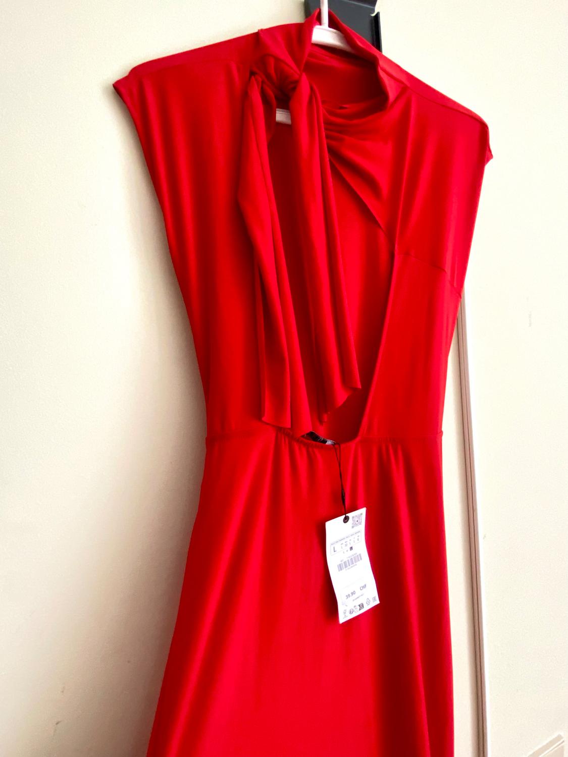 FLOWING DRESS WITH BACK KNOT - Image 5