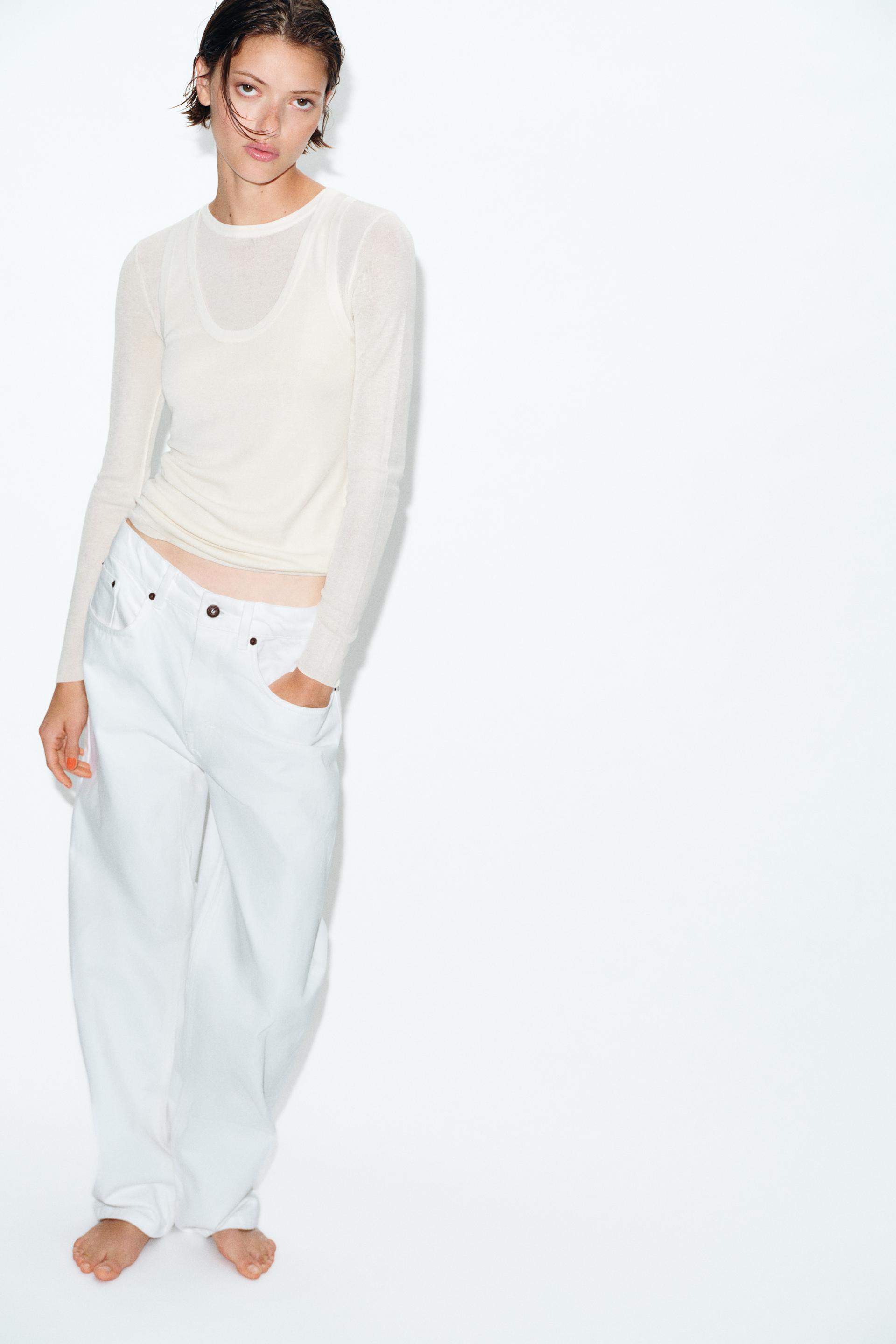 Zara DOUBLE KNIT TOP