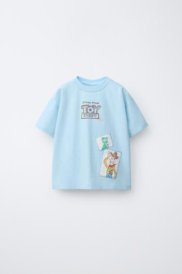 ФУТБОЛКА З НАШИВКАМИ TOY STORY © DISNEY PIXAR - Лазуровий Zara