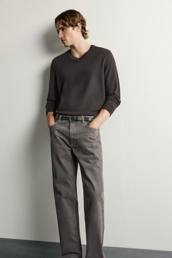 PANTALON STRAIGHT FIT - Marron de Zara - Image 5