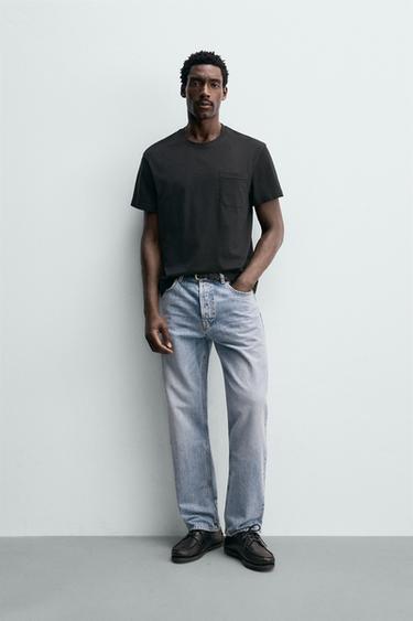 STRAIGHT-LEG JEANS - Blue by Zara