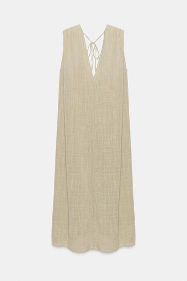 CRINKLE-EFFECT CHIFFON MIDI DRESS - Ash by Zara - Image 4