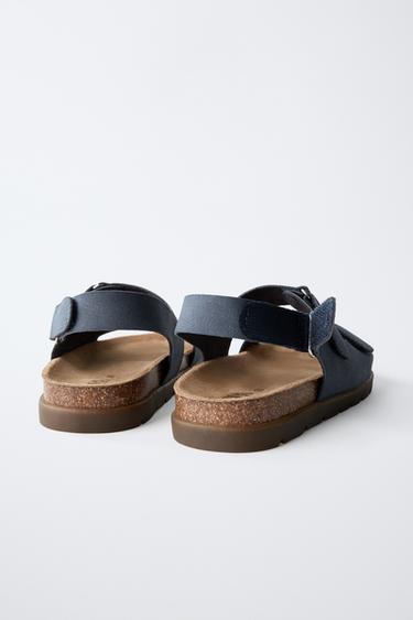 SANDALES À BRIDES - Bleu de Zara - Image 4