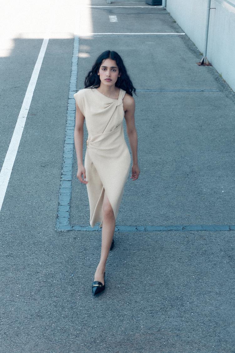 BUCKLE SLINGBACK SHOES Black ZARA New Zealand - Main Image