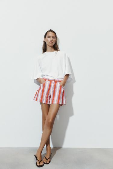 CAMISETA MANGA CAPA - Blanco de Zara