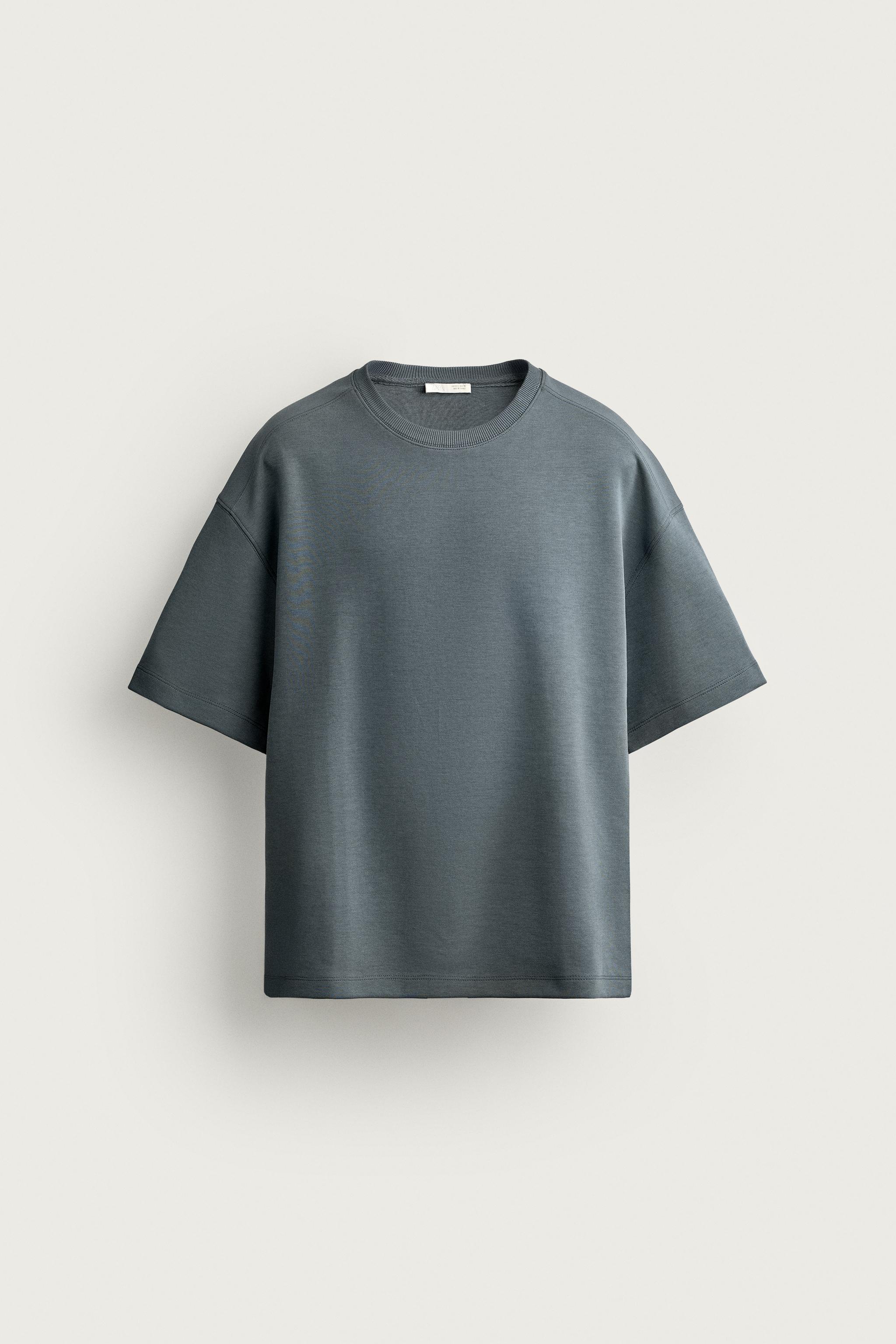 RELAXED FIT INTERLOCK SWEATSHIRT — Faded blue