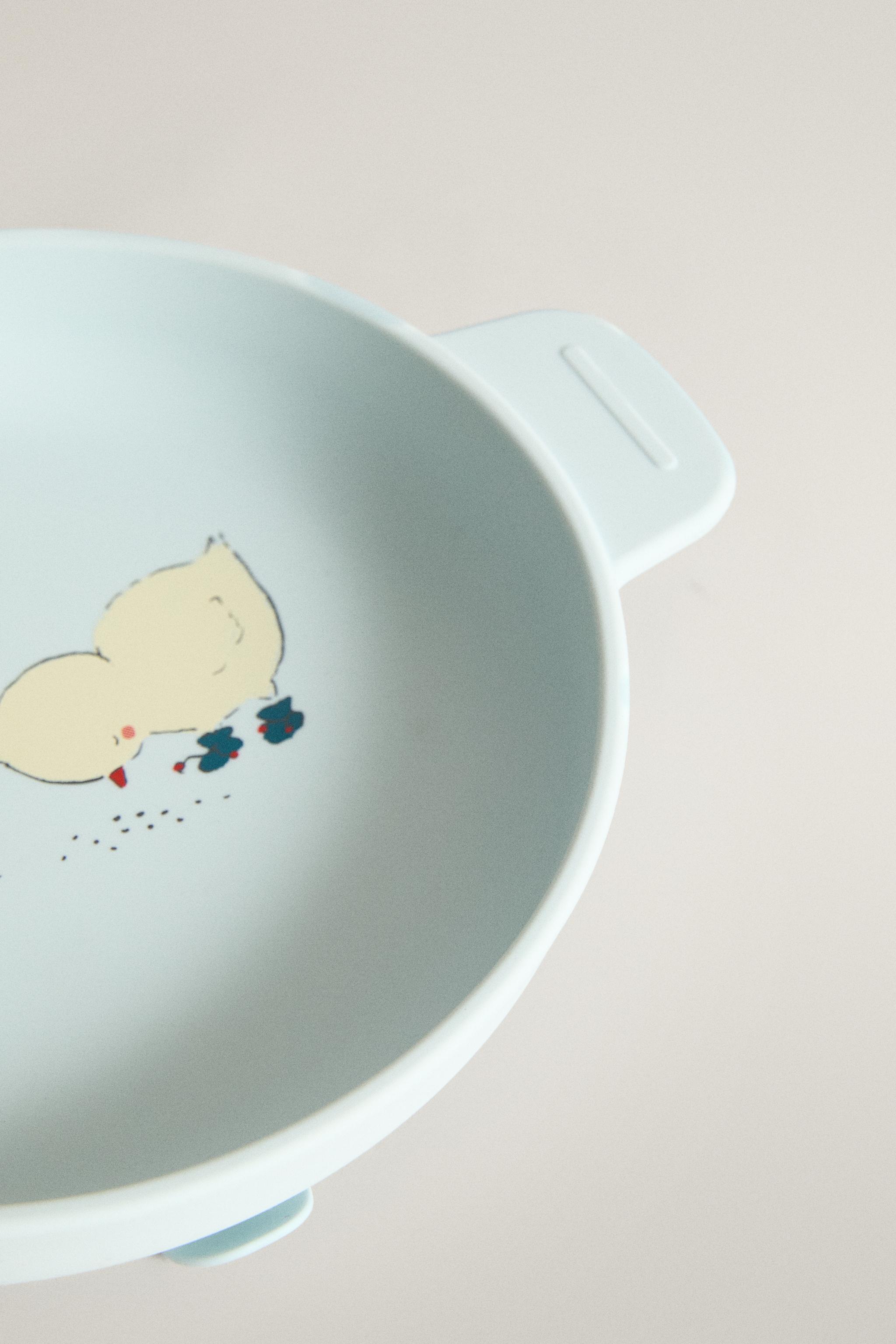 ASSIETTE ENFANT SILICONE POUSSINS