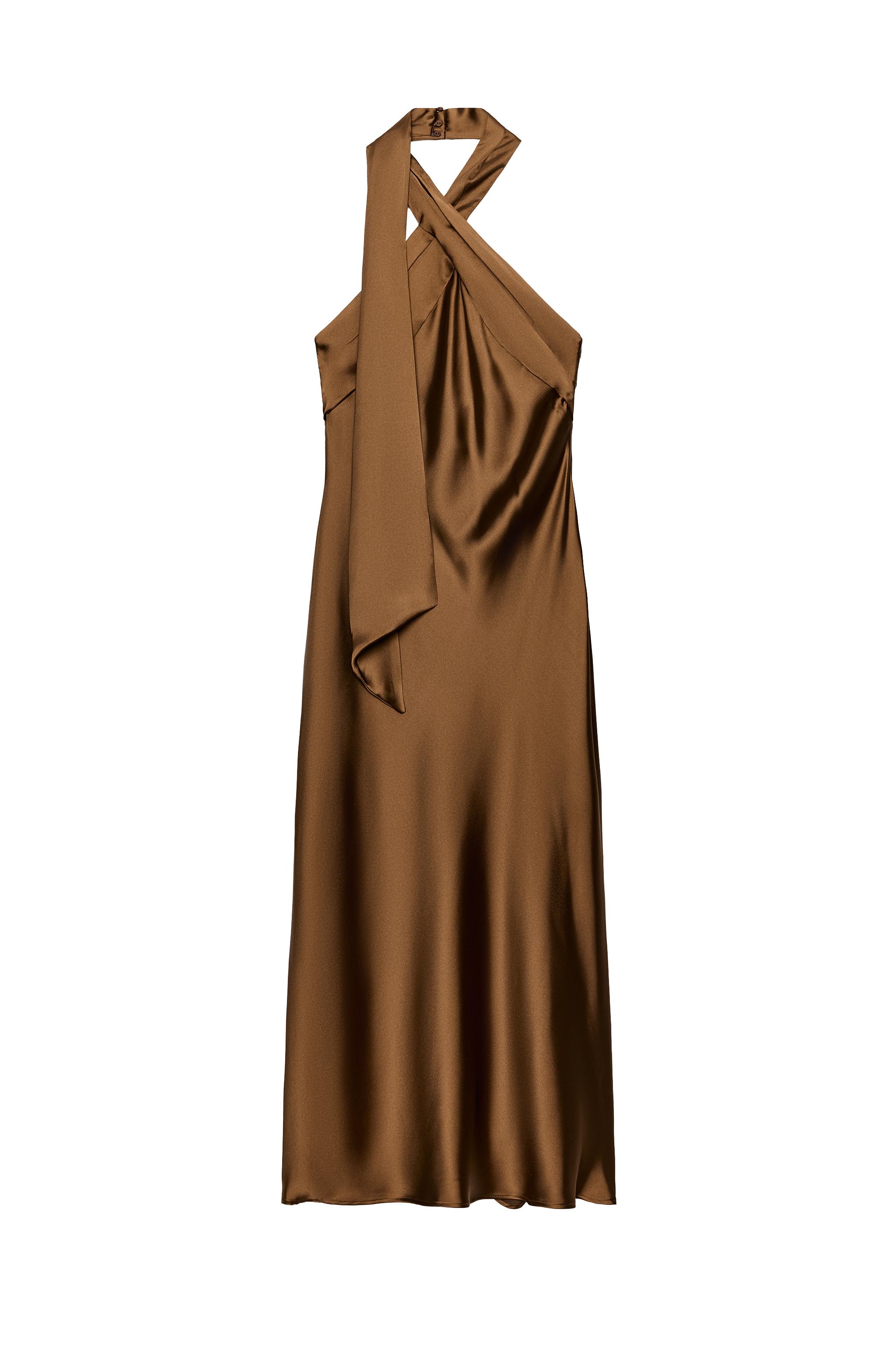 VESTIDO MIDI SATINADO