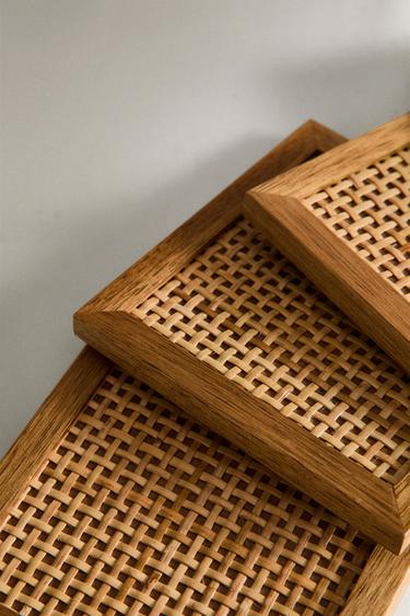 PACK DESSOUS DE VERRE EN BOIS (PACK DE 4) - Marron de Zara - Image 2