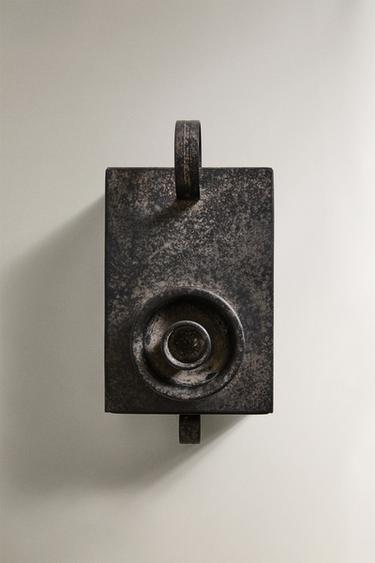 METAL TEALIGHT HOLDER WITH DRAWER - Black by Zara - Image 4
