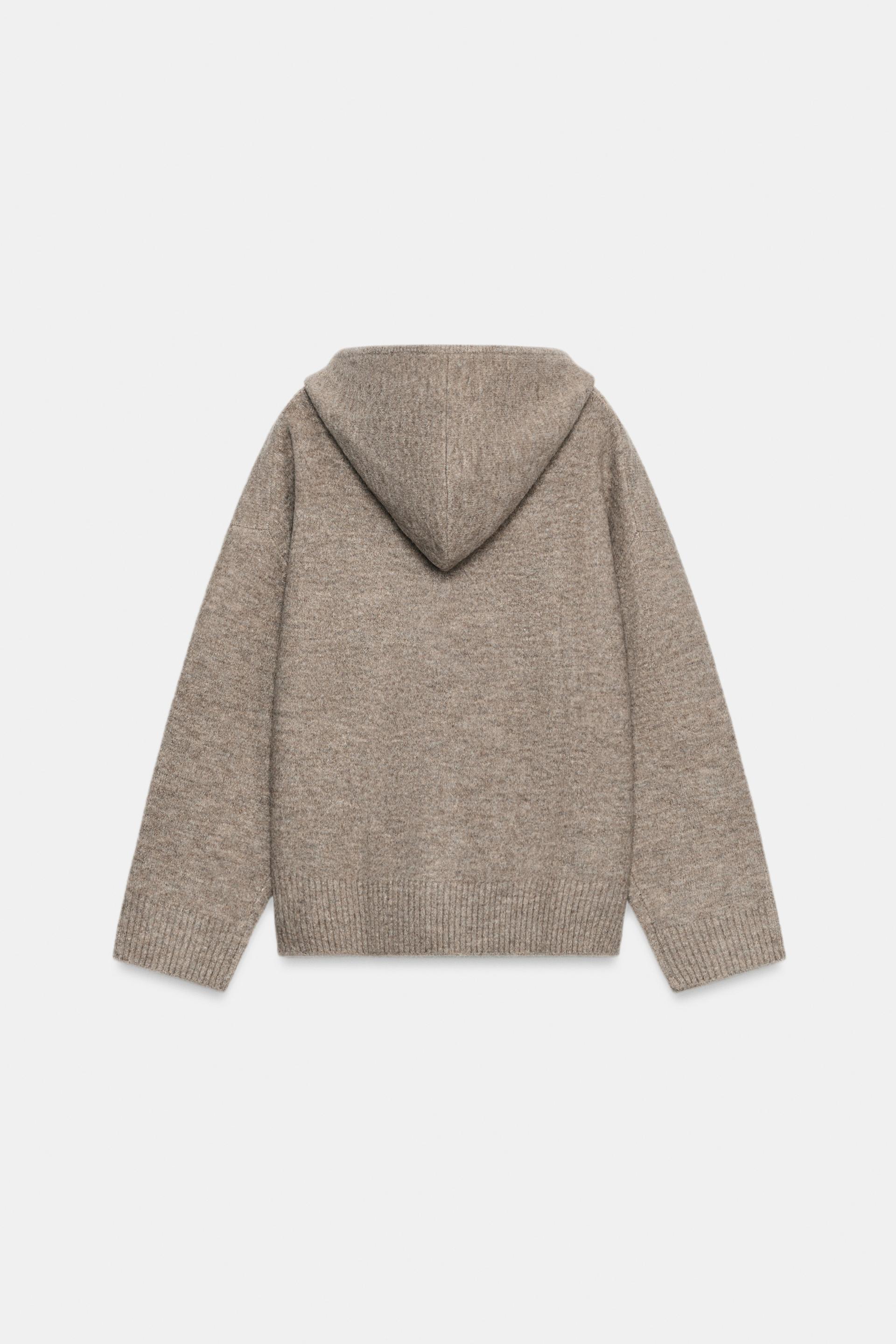 OVERSIZED KNIT HOODIE SWEATER thumbnail 8
