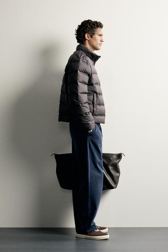 BLOUSON 80 % DUVET - 20 % PLUMES DÉPERLANT - Marron foncé de Zara - Image 3