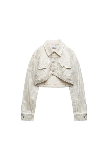 METALLIC CROP JACKET