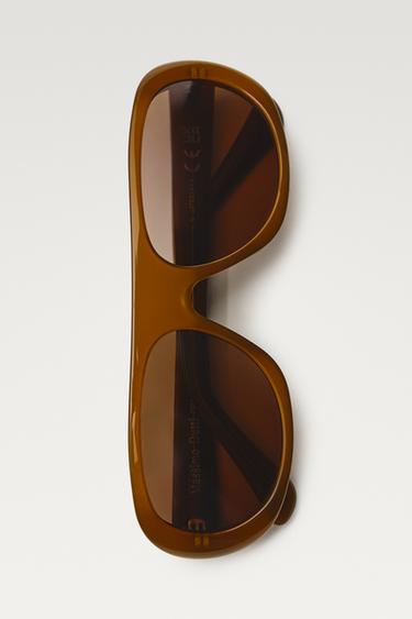 Lunettes de soleil enveloppantes - Caramel de Zara