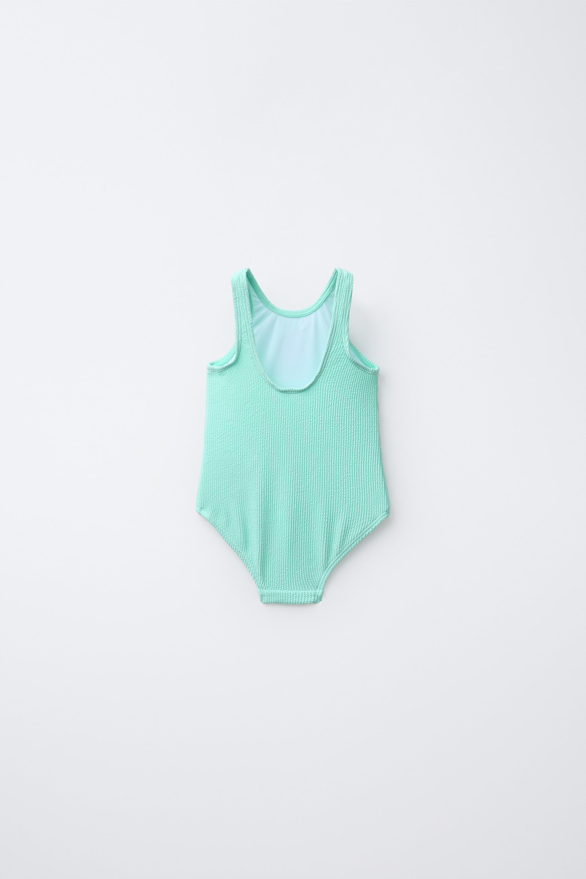 2-6 YEARS/ CROCHET LEMON ONE-PIECE SWIMSUIT