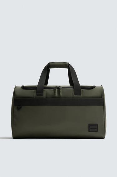 BOLSO DE VIAJE ENGOMADO - Verde Caqui de Zara