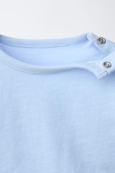 ENSEMBLE T-SHIRT ET BERMUDA FLAMÉ - Bleu clair de Zara - Image 2