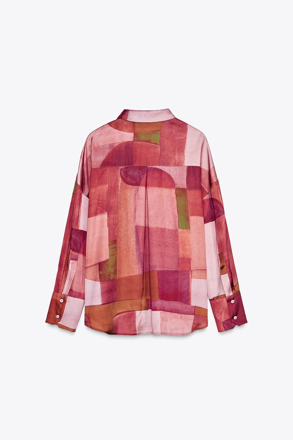 Thumbnail image for SATIN GEOMETRIC PRINT SHIRT