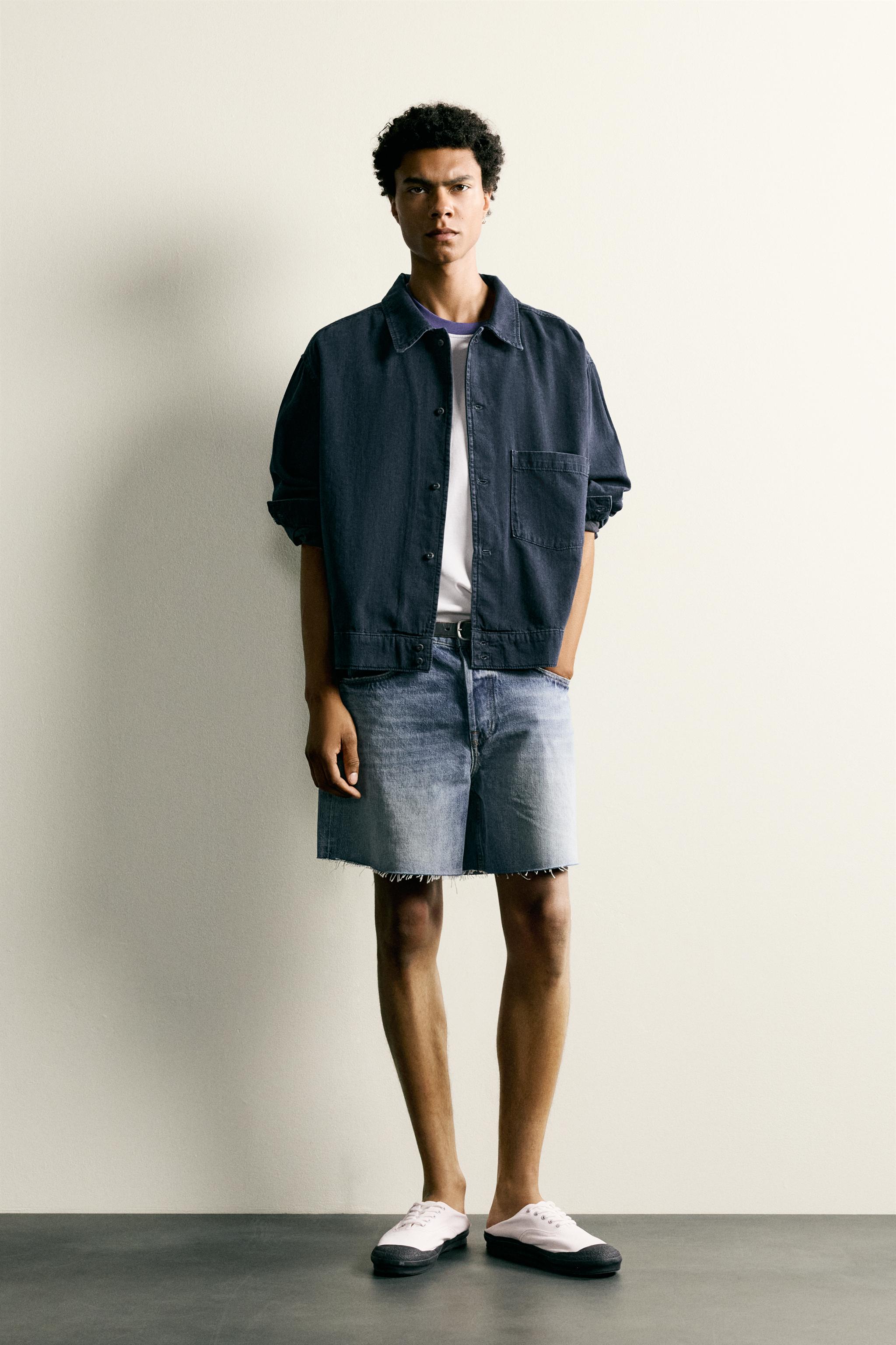 ライトデニムシャツジャケット - インディゴブルー | ZARA Japan / 日本