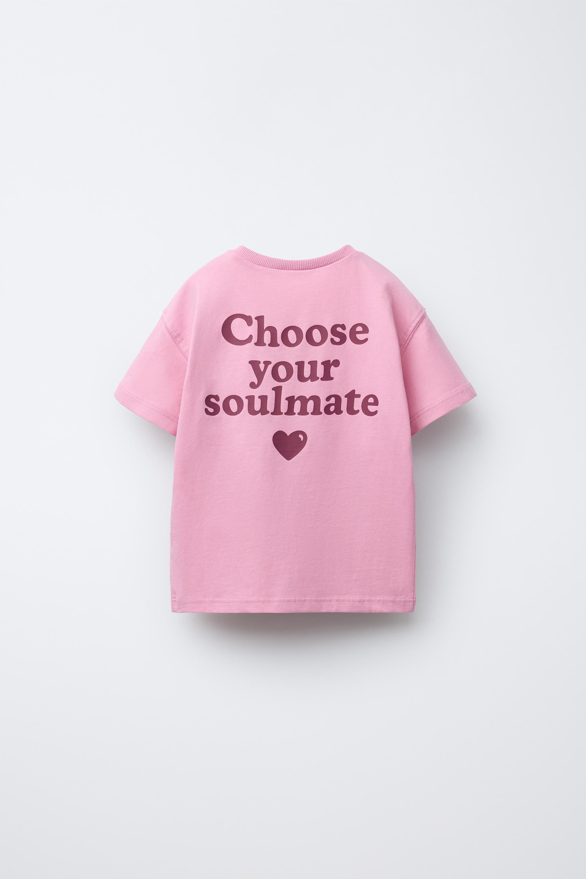 EMBROIDERED AND TEXT T-SHIRT - Charcoal | ZARA United States
