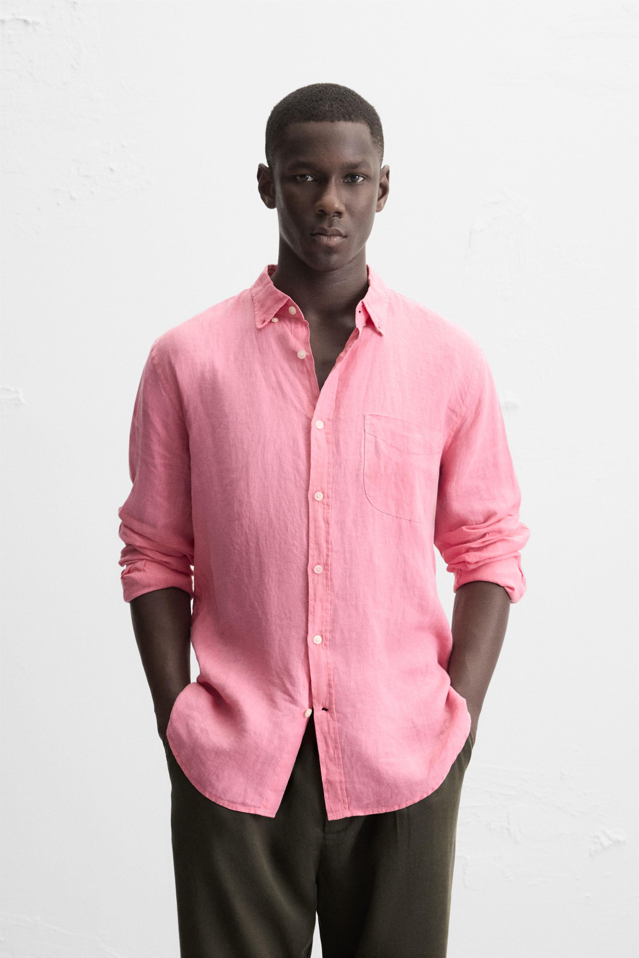 トップス CONSISTER STRAW YARN LINEN SHIRT Box_fit_short_sleeved_linen_sh