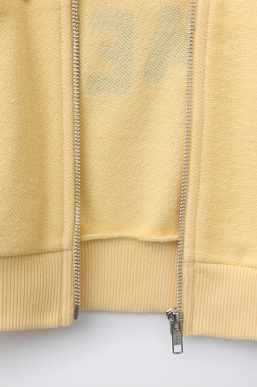 PRINTED HOODIE - Yellow by Zara - Image 3