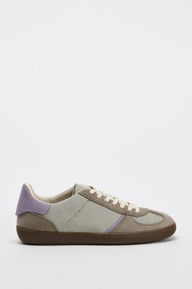 CONTRAST TRAINERS - Khaki Green by Zara