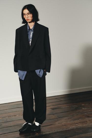 BLAZER BÁSICO OVERSIZE - Preto da Zara