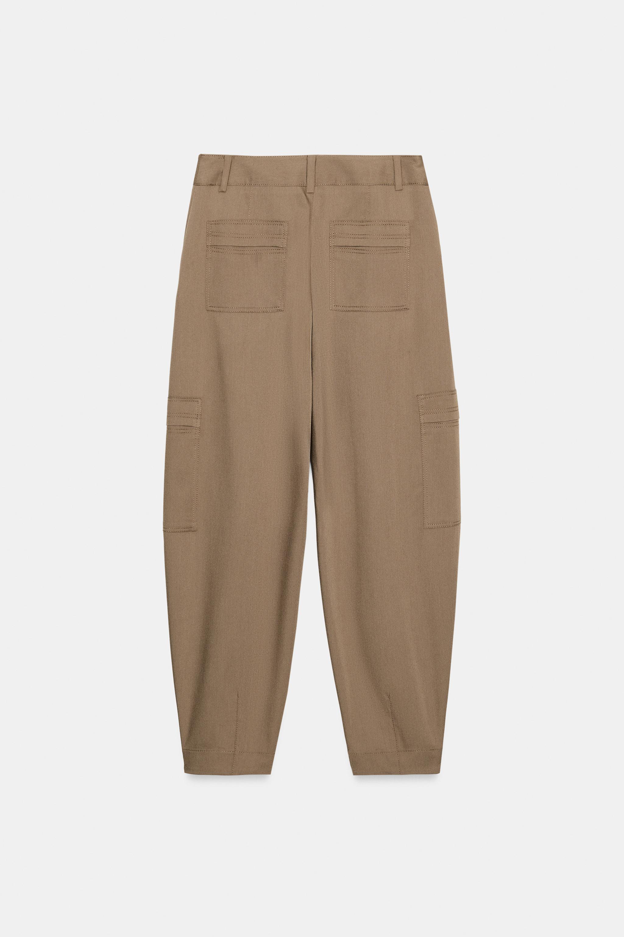 PANTALON CARGO TAILLE HAUTE
