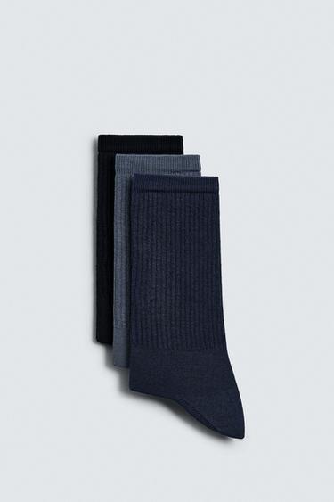 Zara 3-PACK OF RIB SOCKS - various - Image 0