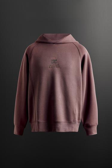 SUDADERA SPORTY CAPUCHA - GRANATE de Zara