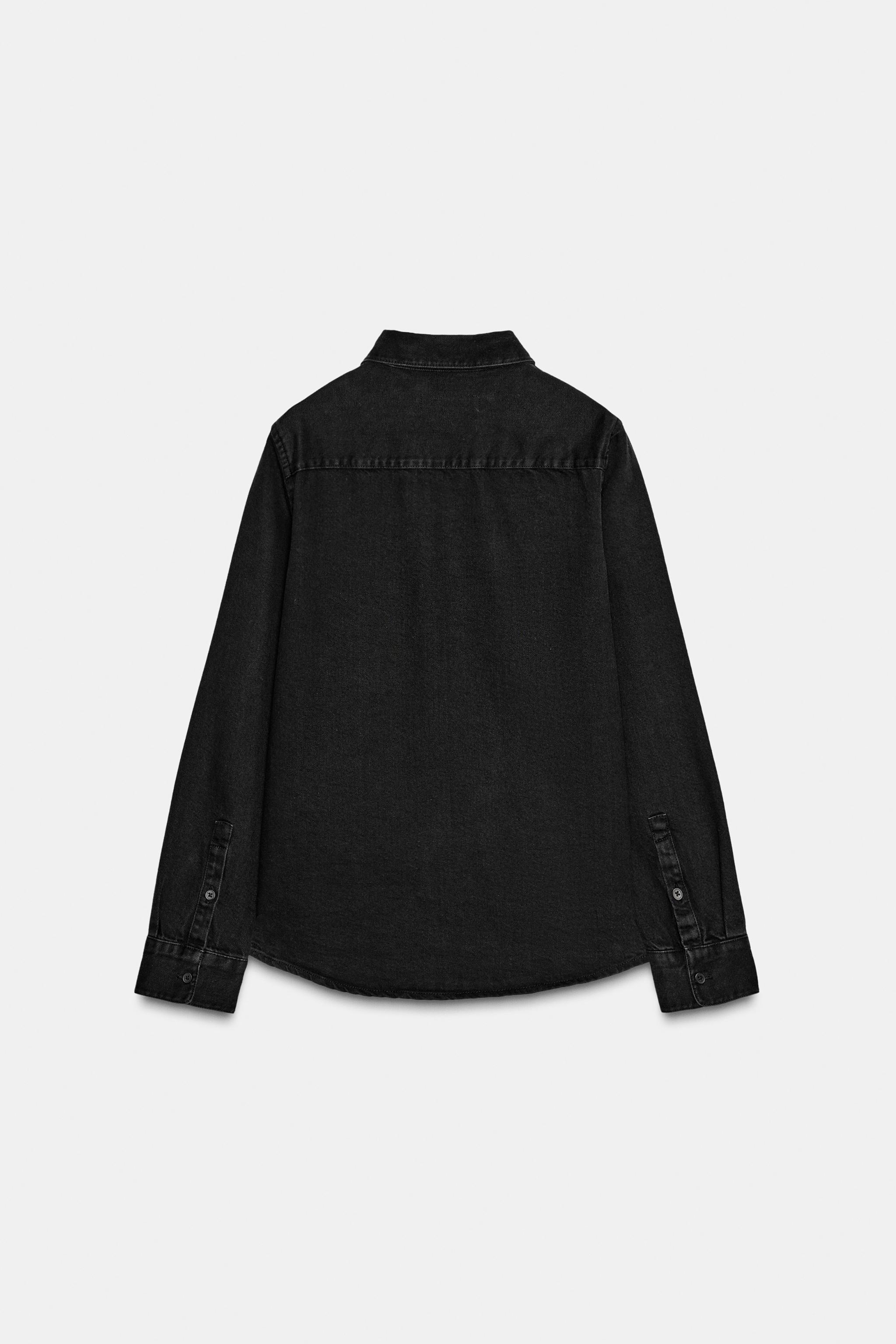 ZW COLLECTION SLIM-FIT DENIM SHIRT